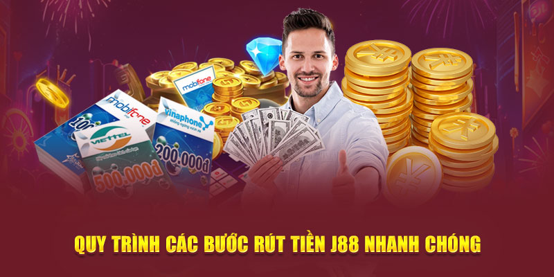 Quy trình các bước thực hiện rút tiền tại j88